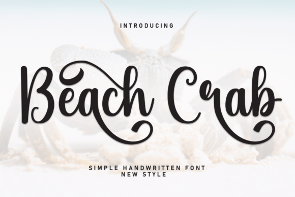 Beach Crab: A Sweet Handwritten Font