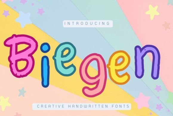 Biegen: A Handwritten Font for Creative Makers
