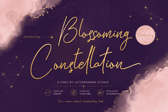 Blossoming Constellation Font