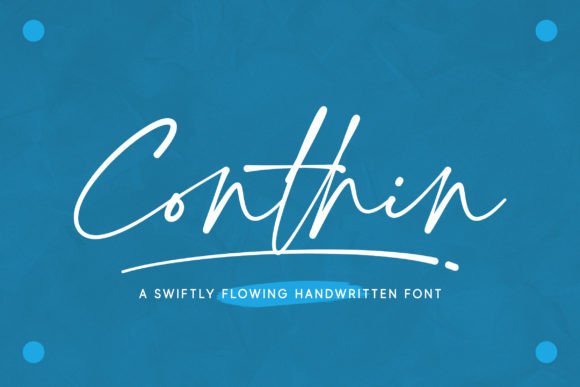 Conthin: A Flowing Script for Creative Projects