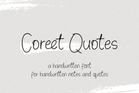 Coreet Quotes Font for Web Design