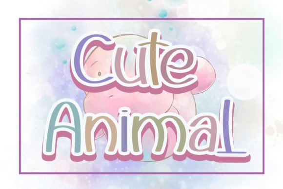 Cute Animal Font for Creative Projects