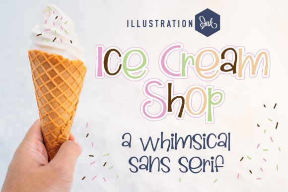Ice Cream Shop Font for Web Design