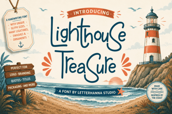 Lighthouse Treasure Font for Creative Campaigns