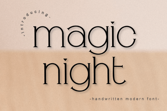 Magic Night Font for Web Design