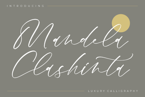 Mandela Clashinta: A Luxurious Script Font