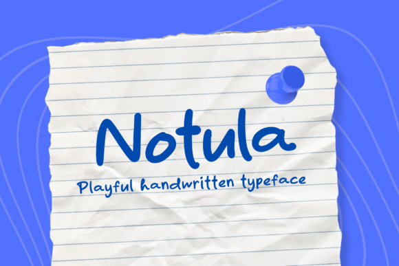 Notula: A Handwritten Font for Elegant Design