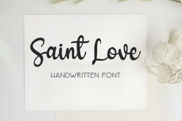 Saint Love Font for Web Design