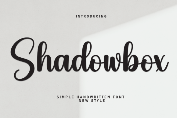 Shadowbox: A Sweet Handwritten Font