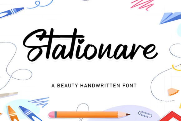 Stationare: A Handwritten Font for Editorial Design