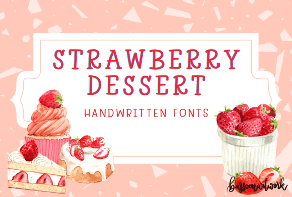 Strawberry Dessert Font