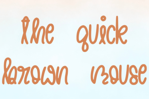 The Quick Brown Mouse Font