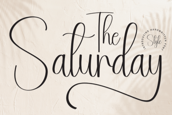 The Saturday Font: Sweet & Stylish