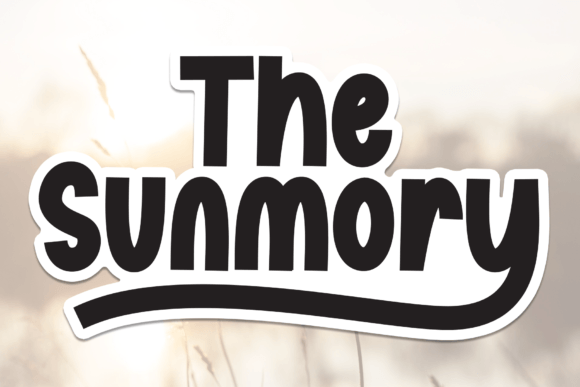 The Sunmory Font: Elegant Handwriting for Creative Projects