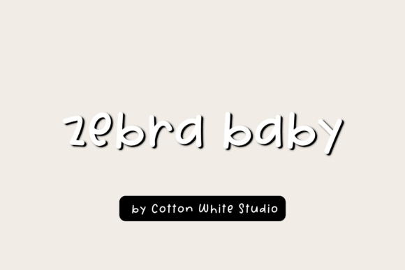 Zebra Baby Font for Creative Makers